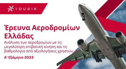 Α' Εξάμηνο 2023: 11.000 χρήστες του διαδικτύου αξιολογούν τα αεροδρόμια της Ελλάδας με τη μεγαλύτερη επιβατική κίνηση