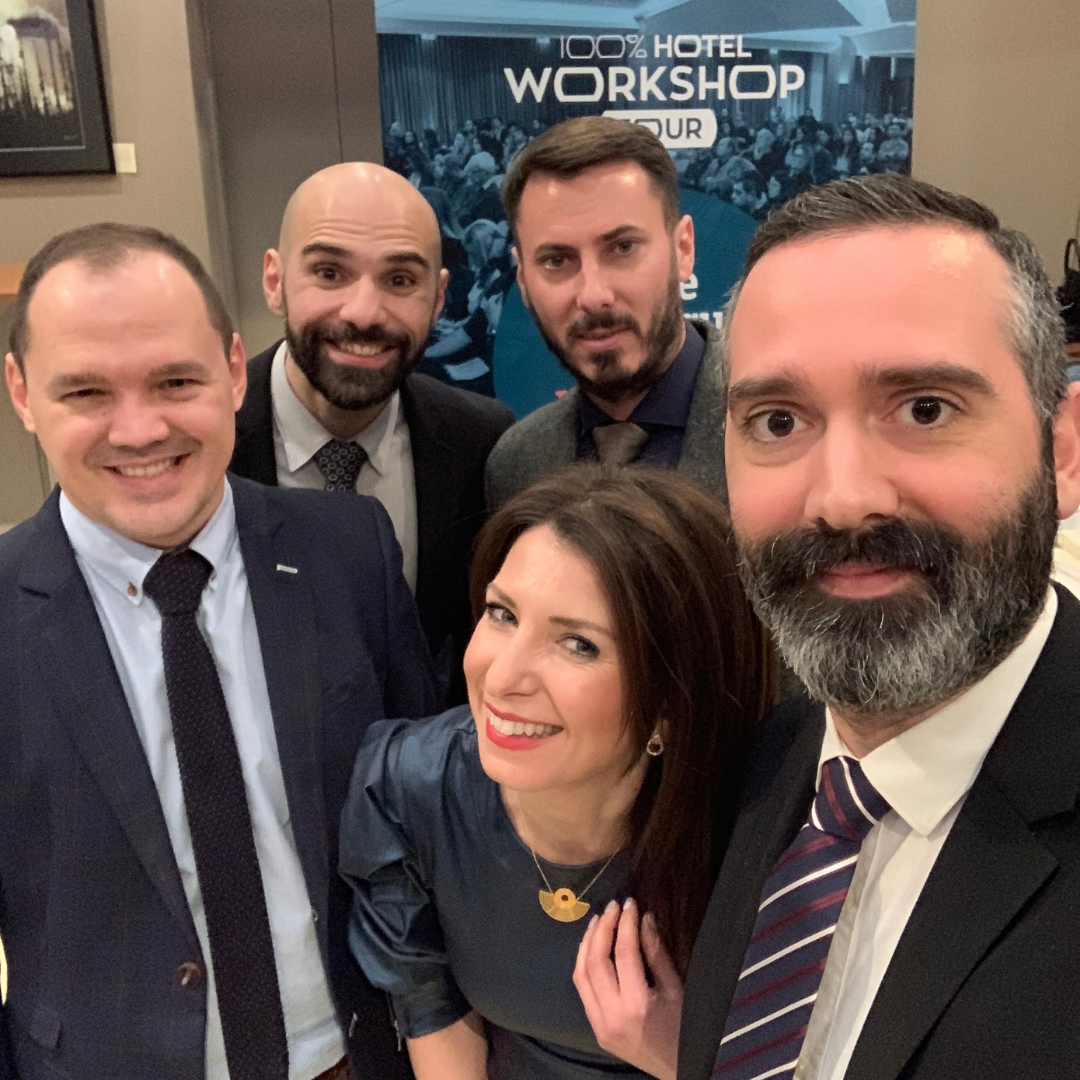 Η ομάδα των ομιλητών του 100% Workshop Tour 2019